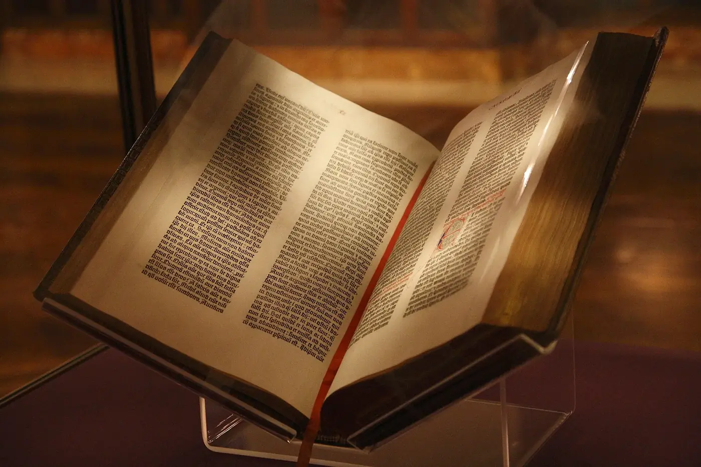 Gutenberg Bible — public domain / Wikimedia Commons